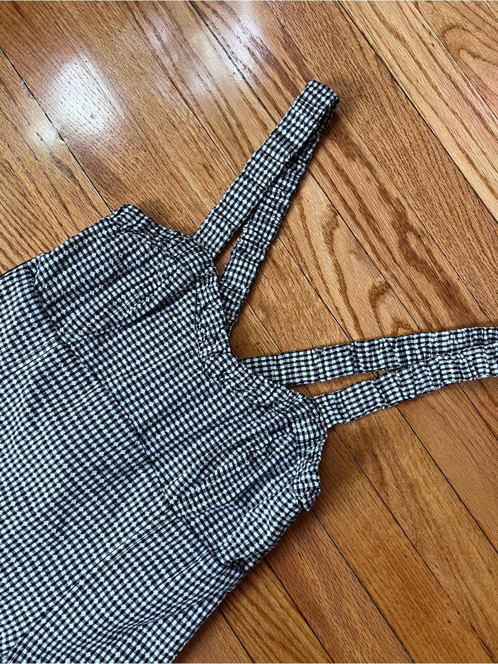 MAEVE Gingham A-Line Sweetheart Sundress SZ S 80% Cotton Blend - Picture 3 of 7